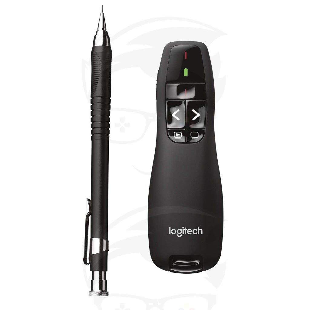 Logitech Wireless Presenter R400 Wireless Presentation Remote Clicker with Laser Pointer Logitech Wireless Presenter R400 Wireless Presentation Remote Clicker with Laser Pointer